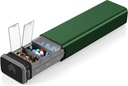 7 Tage Wöchentlich Metall Pille Organizer Reisen, Kursoaya Premium Aluminium Tägliche Pille Box, niedliche tragbare Pille Fall, große Kapazität Pillenhalter für Ergänzungen, Pillen, Vitamine, Medizin (Hunter Green)