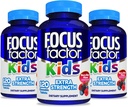 Fokus Faktor Kinder Extra Stärke Tägliche Kaubare für Gehirn-Gesundheit Unterstützung, 120 Count – Vitamine für Kinder - Qualitätsformel – Gluten & Molke kostenlose Ergänzungen für Kinder (3 Pack)