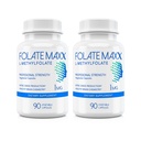 L-Methylfolat-Ergänzung (1mg) - Professional Strength with Optimized Bioactive Methylfolate - 5 MTHF - Non-GMO, Glutenfrei, Sojafrei, GMP - 180 Vegetarisch Unflavored Capsules