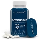 LongLifeNutri Artemisinin 150mg - Aus Sweet Wormwood, 120 vegetarische Kapseln, Organic Artemisia Annua Supplement für Daily Detox, 4-Months Supply, GMP zertifiziert, Made in USA