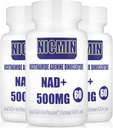 Liposomal NAD+ 500mg mit TMG 300mg, Actual NAD+ Supplement (nicht Precursor) Mehr Effizient als NMN, Nicotinamid Riboside Alternative für Zellenergie, Gesunde Alterung und Muskelreparatur 180 Kapseln