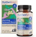 Motherlove Morning Sickness Blend (60 Flüssigkeitskappen) Kräuter-Ergänzung für Morning Sickness Relief – Vegan, Non-GMO, Organic Herbs, Kosher, Soy-Free