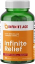 INFINITE AGE Infinite Relief Joint Support Supplement, 30 Count - Hergestellt in den USA, Vegan, Glutenfrei, All-Natural - 250mg Turmeric Extract Plus 240mg Salicin aus White Willow Bark