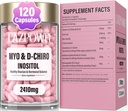 Inositol Supplement – Myo-Inositol & D-Chiro Inositol mit Chasteberry, Berberine & Ashwagandha – Ideal 40:1 Blend mit Folate & Vitamin D – Vegan Women’s Wellness Formula – 120 Kapseln