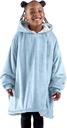 Bare Home Tragbare Decke Hoodie - Soft Plüsch Sherpa - Warm und Gemütlich - Überdimensionierte Tragbare Decke - Erwachsene & Kindergrößen