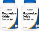 Nutricost Magnesiumoxid 750mg, 240 Kapseln (2 Flaschen)