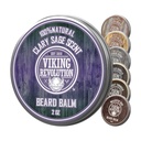Viking Revolution Clary Sage Bart Balm - Bart Butter mit Argan Öl, Bart Weichmacher für Männer mit Jojoba Öl - Bart Moisturizer für Männer mit Bienenwachs - Bart Wachs für Männer (2oz, 1 Packung)
