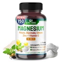 Tripple Magnesium Complex, mit Magnesium Malat, Glycinat, Citrat - Hohe Absorption Magnesium Ergänzung für Schlafqualität, Nerve & Muskel Erholung | 150 Kapseln