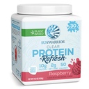 Sunwarrior Clear Protein Pulver Pflanzenbasierte Wassermischung, Vegan und Refreshing Protein und Hydration Supplement 10g Pro Servieren Himbeer Flavored 420g Tub 30 Servierungen