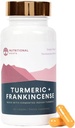 Ernährungswurzeln - Indische Kurkuma + Frankincense - Mit 95% Curcuminoids, Curcumin Longa, Boswellia Serrata & Black Pepper - Unterstützt Joint Health - Nahrungsergänzung - 1 Monat Versorgung - 60 Kapseln