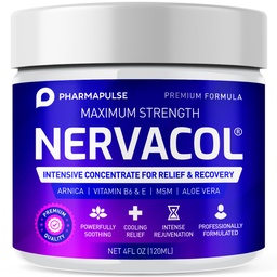 Pharmapulse Neuropathy Nerve Therapy & Relief Cream - Crema di Rilievo di Forza Massima per Piede, Mani, Gambe, Toes Include acido lipoico alfa, Arnica, vitamina B6, Aloe Vera, MSM - Efficace lenizione 4oz