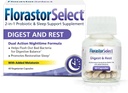 Florastor Probiotic Digest and Rest, Saccharomyces Boulardii Probiotics mit Melatonin (4mg), natürliche Schlafhilfe + Verdauungsunterstützung, 40 Kapseln