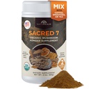 Naturealm Sacred 7 Organic Mushroom Supplement – 100% Fruchtkörper-Extrakt-Pulver mit Lions Mane, Reishi, Chaga & More | Nootropic & Immune Unterstützung für Kaffee, Tee, Glatteien – 60 Servietten
