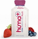 Huma Plus (Doppelelektrolyte) - Chia Energy Gel, Beeren & Granatapfel, 24 Gele - Stomach Friendly, Real Food Energy Gels
