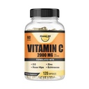 Vitamin C 2000MG, Zink 40 mg, Vitamin D3 5000 IU, Echinacea Extract, Rose Hip, Immununterstützung für Erwachsene & Kinder, Immun Booster, 120 Vegan Caps, 60 Tage Versorgung, Non GMO, Kein Filler