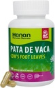 Hanan Pata de Vaca 100 Capsules – Unterstützt Detox & Digestive Gesundheit 100% reine Kuh Fußblätter (Bauhinia forficata) Vegan & Non-GMO Natürliche Kräuterergänzung aus Peru