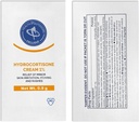 Beruhigende Hydrocortison Creme 1%, 48 Einzelpackungen, für Hautreizung, Rashes, Juckreiz und minderjährige Schmerzlinderung