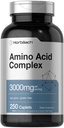 Horbäach Aminosäure Complex 3000mg | 250 Caplets | Non-GMO, Glutenfreie Ergänzung