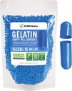 XPRS Nutra Größe 5 Leere Kapseln - 1000 Graf Sehr kleine leere Gelatine Kapseln - Pillen DIY Kapsel Füllung - Fillable Pillen Gel Kapseln für Do-It-Yourself Vitamin Supplements (blau)