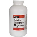 Calciumcarbonat 10 gr (648 mg) - Antacid - 1000 Tabletten