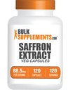 BulkSupplements.com Saffron Extract Kapseln - Saffron Supplements, Saffron Extract 88.5mg - Vegan & Gluten Free - 1 Kapsel pro Servieren, 120 Veg Kapseln (Pack von 1)