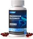 Magnesium Supplement Softgels, leichte Absorption Magnesium Glycinat Gelatin Kapsel 400mg, hohe Bioverfügbarkeit Magnesium für Schlaf- und Kalorienunterstützung, Nervous, Muskel- und Knochengesundheit