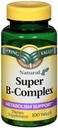 Spring Valley Super B-Complex, Metabolism Support, 100 Tablets