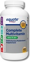 Equate Erwachsene 50+ One Daily Complete Multivitamin Multimineral Supplement Tablets, Gesundes Gehirn*,Compare to Centrum Silver, 450 Pillen (Pack von 10) L6