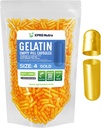 XPRS Nutra Größe 4 Leere Kapseln - 1000 Graf kleine leere Gelatine Kapseln - Pillen DIY Kapsel Füllung - Füllbare reine Bovine Pille Gel Kapseln für Do-It-Yourself Ergänzungen (Gold)