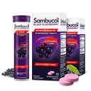 Sambucol Black Elderberry Tabletten mit Vitamin C & Zink - Immununterstützungsergänzung, Black Elderberry mit Zink und Vitamin C Effervescent Tabletten, High Antioxidants, Drink Fizzies- 30 Count
