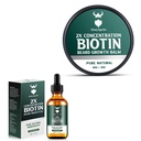 Biotin Bart Balm für Männer & Conditioning Bart Wachs und Wachstums Bart Wachstumsöl mit 2X Konzentration Biotin für Männer, Hydrates & Diecken Gesichtshaar