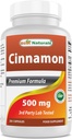 Migliore Cinnamon naturale 500 mg 250 capsule (250 contare (conf. 1))