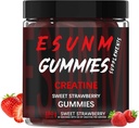 Süße Kreatin Erdbeer-Gummien,Monohydrate pro Servierung, keine Zucker- oder Künstliche Farben,Low-Calorie, Vegan & Halal, Blue Raspberry Flavor(150 Count)