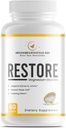 Awesomelifestyle360 Next Gen Nutrition Wiederherstellen Magnesium Glycinate natürliche Schlaf Vitamin-Kalk Das Gehirn, unterstützt Knochen und Gelenke, natürliche Schlafhilfe -(60 Tabletten)