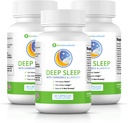 Ben's Natural Health Deep Sleep Support Supplement, Melatonin, Valerian, Kamille und Lavender, 30 Kapseln, 3 Packung