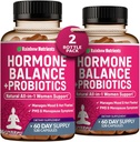 (2 Pack) Equilibrio dell'ormone + Probiotici per le donne (3450mg) Rilievo naturale per Menopausa, Flash caldi, PMS, Bloating | 4:1 Chasteberry, Dong Quai, Nero Cohosh | Non OGM|240 V capsule