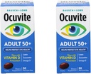 Bausch & Lomb Ocuvite Eye Vitamin & Mineral Supplement für Erwachsene 50+, 50-Count Soft Gels (Pack von 2)