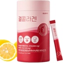 LEMONA Official Kyul Collagen, Korean Vital Marine Collagen Peptides Pulver 500 mg für Frauen mit Vitamin C für Haarwachstum, Nagel, Haut, Knochen und Gelenkgesundheit Niedriges molekulares (60Stick*2g, Zitronengeschmack)