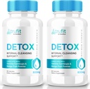 (2 Pack) TRUFlT Detox Pillen, TRUFlT Keto Kapseln - Erweiterte Formel zur Unterstützung interner Reinigung, TRU-FlT Keto ACV Supplement, Keto Vitamine, TRUFlT Keto Nutrition, TRU FlT Pulver (120 Kapseln)