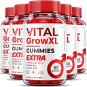 (5 Pack) Vital Grow XL Gummies - Maximale Stärke Formel - Vial Grow XL Extreme Strength Formula, Vital Grow XL Bewertungen, Tägliche Gesundheitsunterstützung 1000mg Maximum Wellness Supplement (300 Gummi)
