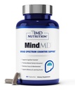 1MD Nutrition MindMD - Brain Supplement für Gedächtnis und Fokus - Bacopa Monnieri für Nootropic Brain Support - Brain Health Supplement für Erwachsene - mit Vitamin B6 & Green Tea Extract - 60 Caps