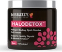 Miss Lizzy HaloDetox – Reines, ungerafftes Rosa Salzpulver mit 80 Mineralen zu Halogen Detox Bromin, Chlorin, & Fluorid, Replenish Electrolytes, & Support Gesunde Schilddrüse & Adrenal Functions – 4oz
