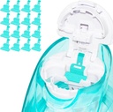 FireAnt Silicone Saline Pods Refills Zubehör Kompatibel mit Navage Nasal Care, 16 Pack wiederverwendbare Silikon-Salz Pads Refills Ersatz, Einfache Bedienung (Light Blue 16 Packs)