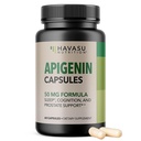 Apigenin Kapseln 50mg - 60 Count, Vegan, Non-GMO, Sleep & Cognitive Support Supplement - Kamille Flavonoid für Entspannung, Prostatagesundheit, Melatonin-frei, Liposoma Formel für verbesserte Absorption