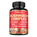 Satoomi 90 Kapseln - 10in1 Türkei Tail Supplement mit Lions Mane, Türkei Tail Mushroom, Reishi Mushroom & Sonstiges - für 90 Tage