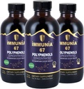 Immunia 67 Polyphenole - Elderberry Konzentrat & Antioxidante Früchte. Premium Antioxidans Supplement mit 67 Polyphenolen (Anthocyanine, Quercetin, Resveratrol, etc.) 24-Tage-Versorgung pro Flasche (3-Pack)