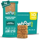 Barre per biscotti commestibili - Certificazioni non OGM, Kosher e Gluten Free Bars - Alimenti snack sani - Spuntini a base di piante fatti con ingredienti reali - Dough per biscotti d'avena - 10 Pack