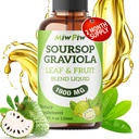 Soursop Liquid Drop 4 Fl oz für Zellunterstützung & Regeneration, Immune Boost, Relax, Liver und Schlaf, Soursop Bitters Liquid, Kräutergut, Zucker/Gluten frei, natürliche Geschmack