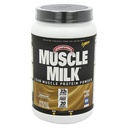 Muscle Milk Genuine Protein Powder, Chocolate, 2.47 Pound, 16 Servierungen, 32g Protein, 3g Zucker, Calcium, Vitamine A, C & D, NSF zertifiziert für Sport, Energizing Snack, Packaging May Vary