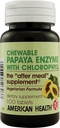 American Health Papaya Enzyme mit Chlorophyll - 100 Kautabletten - Fördert Nährstoffaufnahme - Non-GMO, Vegan, Glutenfrei - 33 Portionen